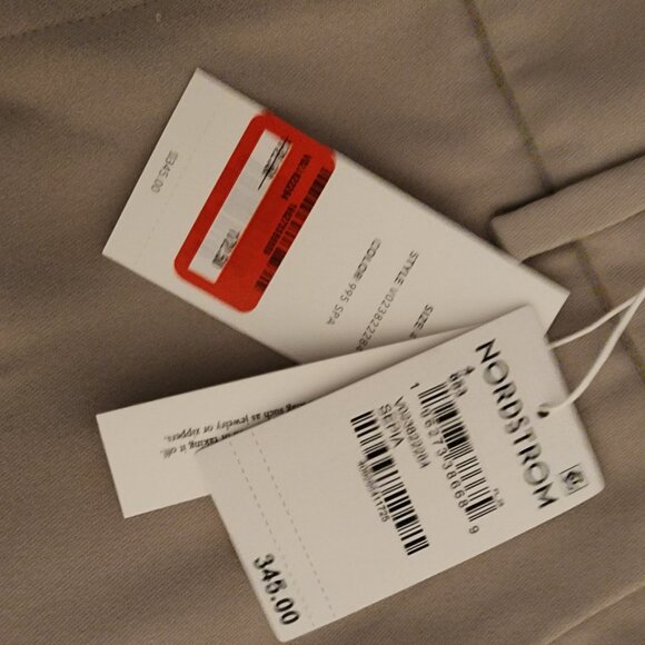 Vince Crepe Tailored Straight-Leg Pant NWT Tan Size 4 Loose threads - Picture 6 of 14